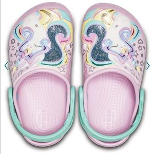Unicorn toddler girl CROCS